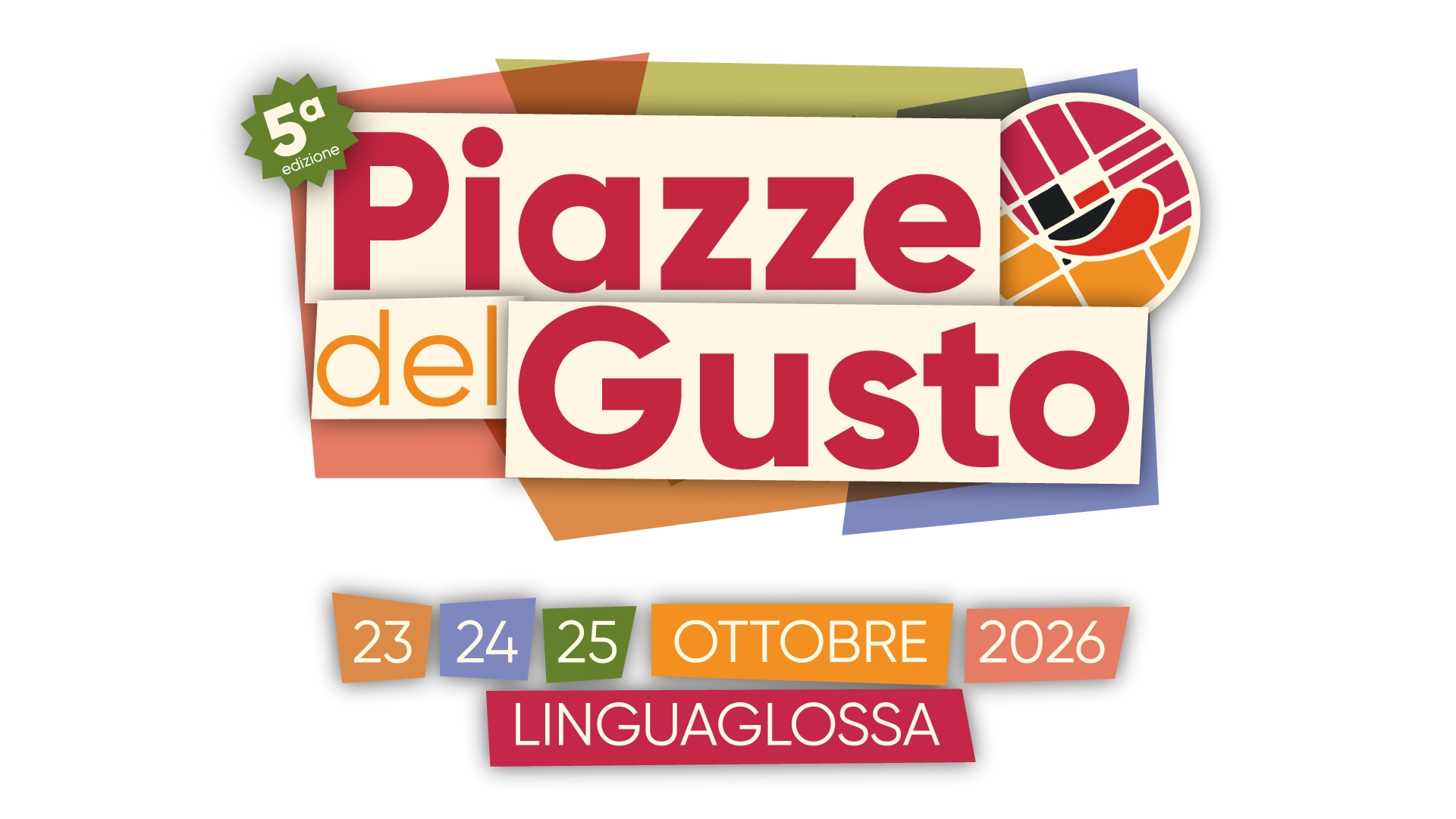 Piazze del Gusto 2026 - 23, 24, 25 Ottobre 2026, Linguaglossa Piazze del Gusto Linguaglossa Logo